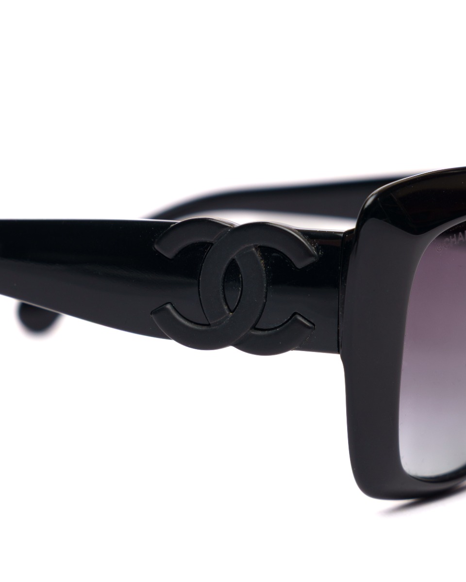 Chanel Rectangle black sunglasses thumbnail