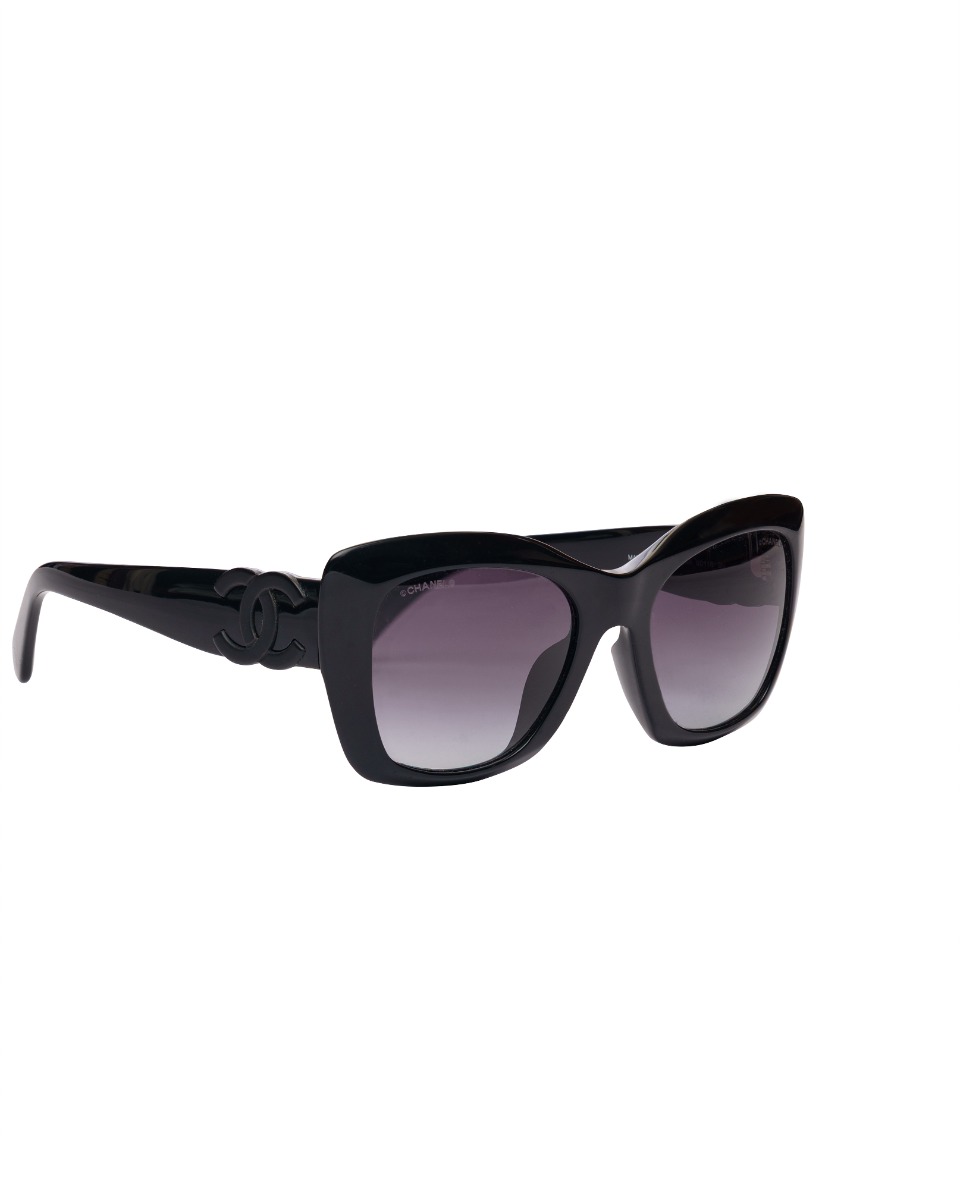 Chanel Rectangle black sunglasses thumbnail