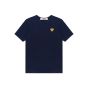 COMME des GARÇONS PLAY gold logo patch t-shirt