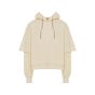 Rick Owens DRKSHDW Hustler layered cotton jersey hoodie