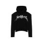 Vetements Total Fucking Darkness padded-shoulders hoodie