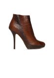 Dior brown leather ankle heels