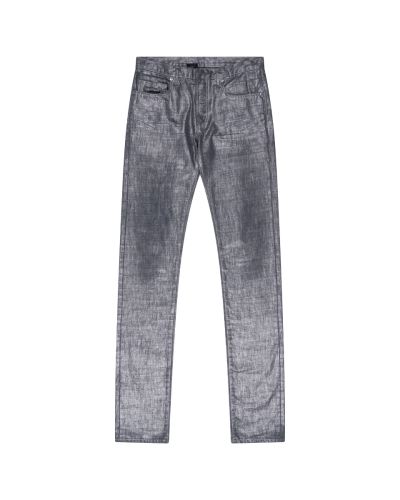 Dior Homme "These Grey Days" clawmark silver denim
