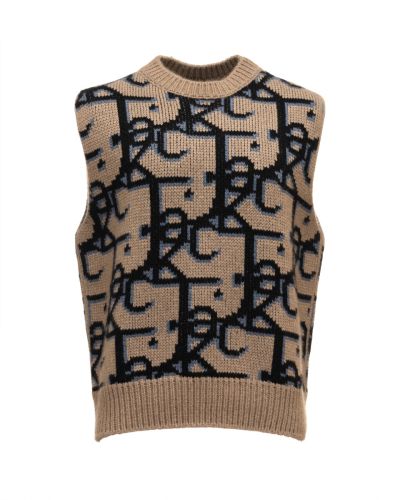 Dior x Cactus Jack (Travis Scott) brown sweater vest