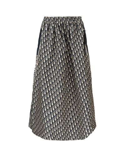 Dior Oblique monogram technical maxi skirt
