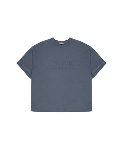 Dior x Stone Island oversized compass logo graish blue t-shirt