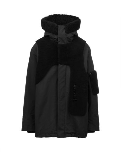 Louis Vuitton Trompe-l'oil shearling padded parka jacket