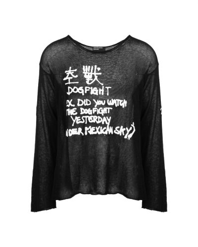 Enfants Riches Déprimés "Dog fight" logo printed crewneck sweater