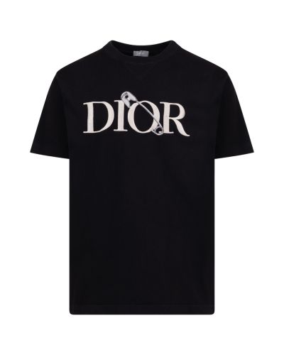 Dior x Judy Blame safety pin black t-shirt 