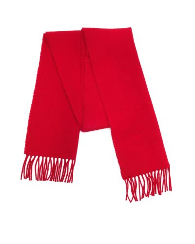 Raf Simons "Closer" red lambswool scarf