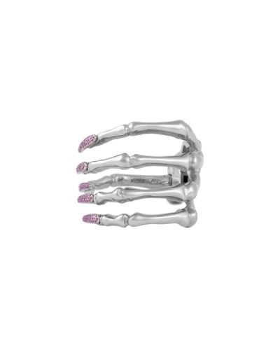 Raf Simons Skeleton Hand strass lacquered nails bracelet