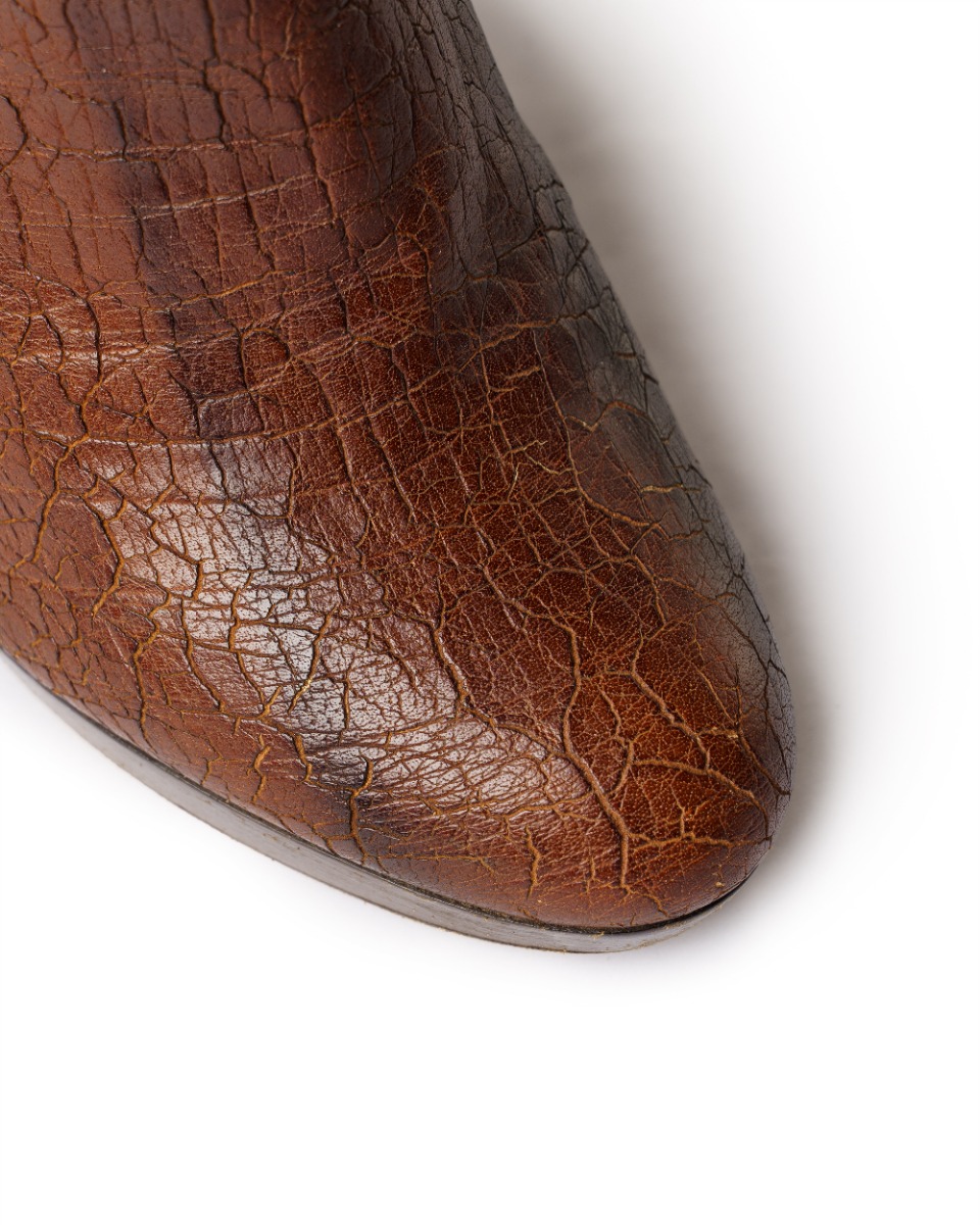 Dior brown leather ankle heels thumbnail