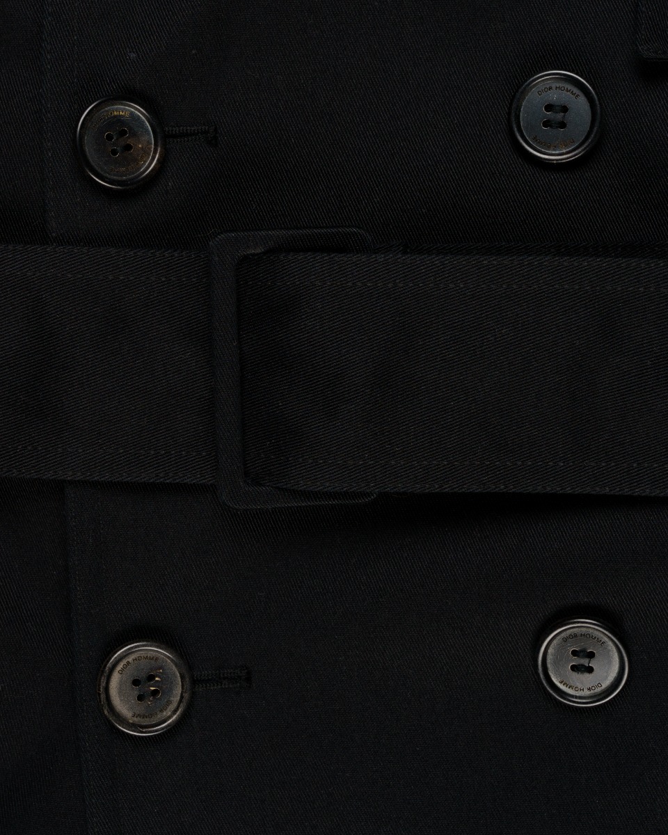 Dior Homme black trench coat thumbnail