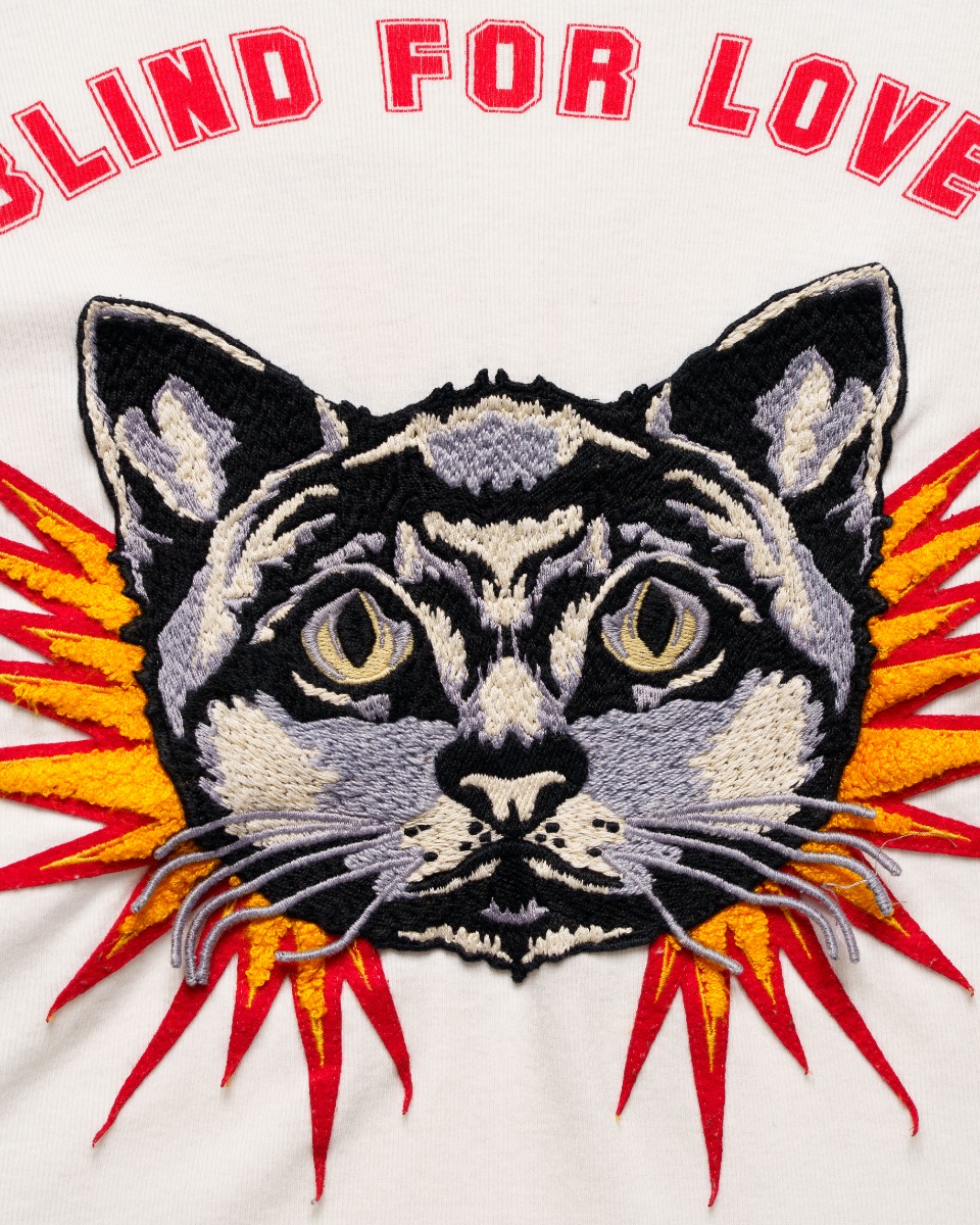 Gucci "Blind for Love" cat embroidery t-shirt thumbnail