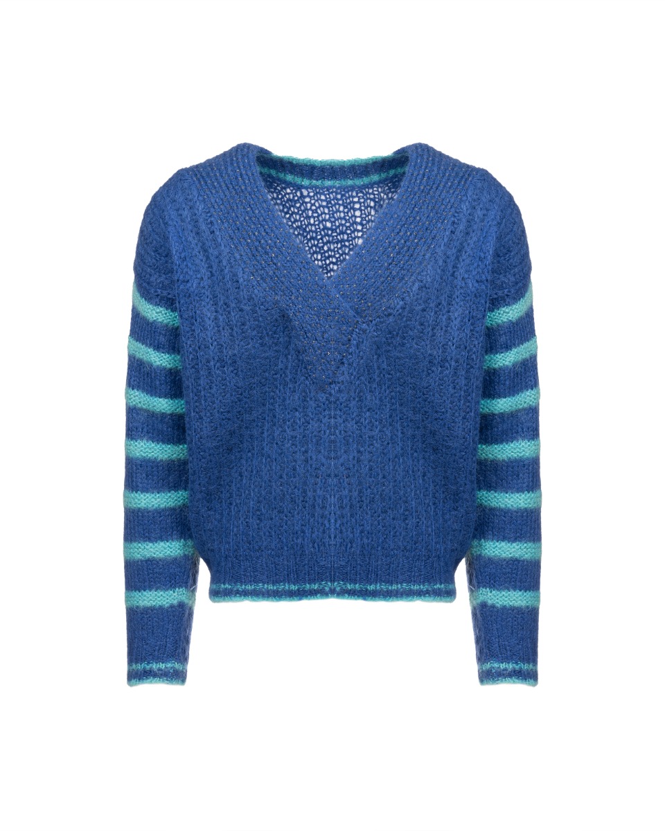 Kansai Yamamoto v-neck embroidery sweater thumbnail