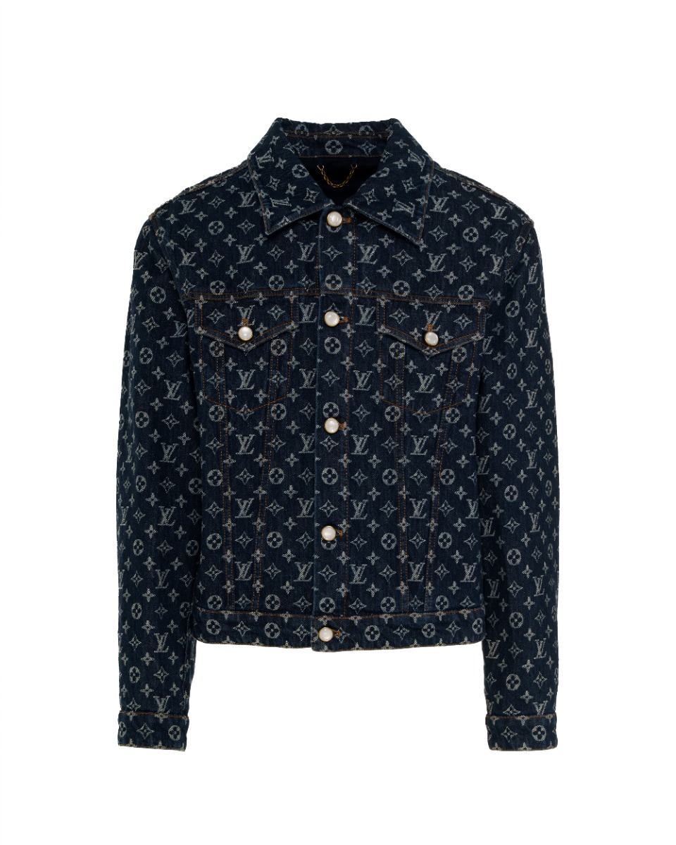 Louis Vuitton Monogram jacquard denim jacket thumbnail