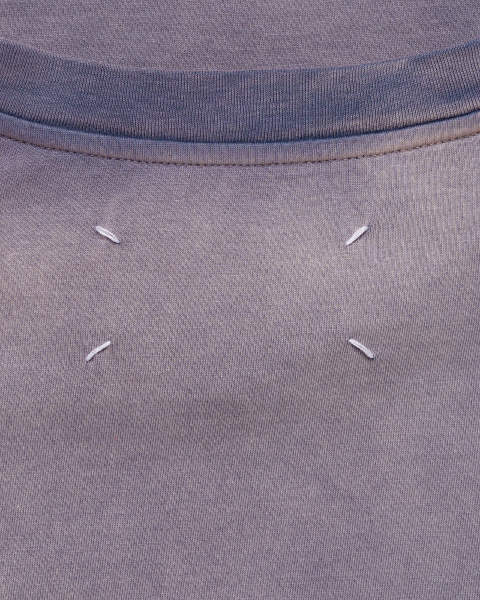 Maison Margiela 10 college logo purple overdyed t-shirt thumbnail