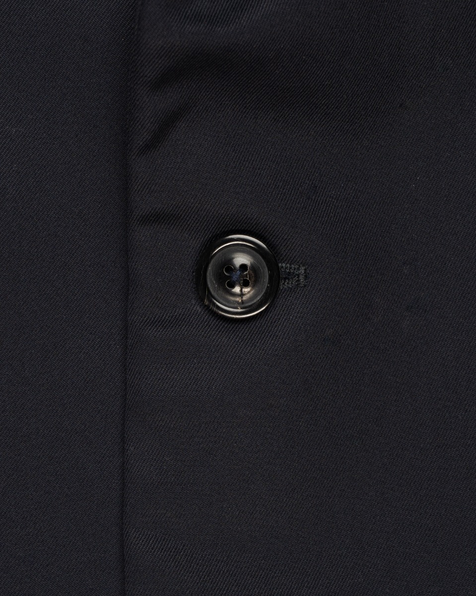 Maison Margiela 10 single-breasted virgin wool navy blazer jacket thumbnail