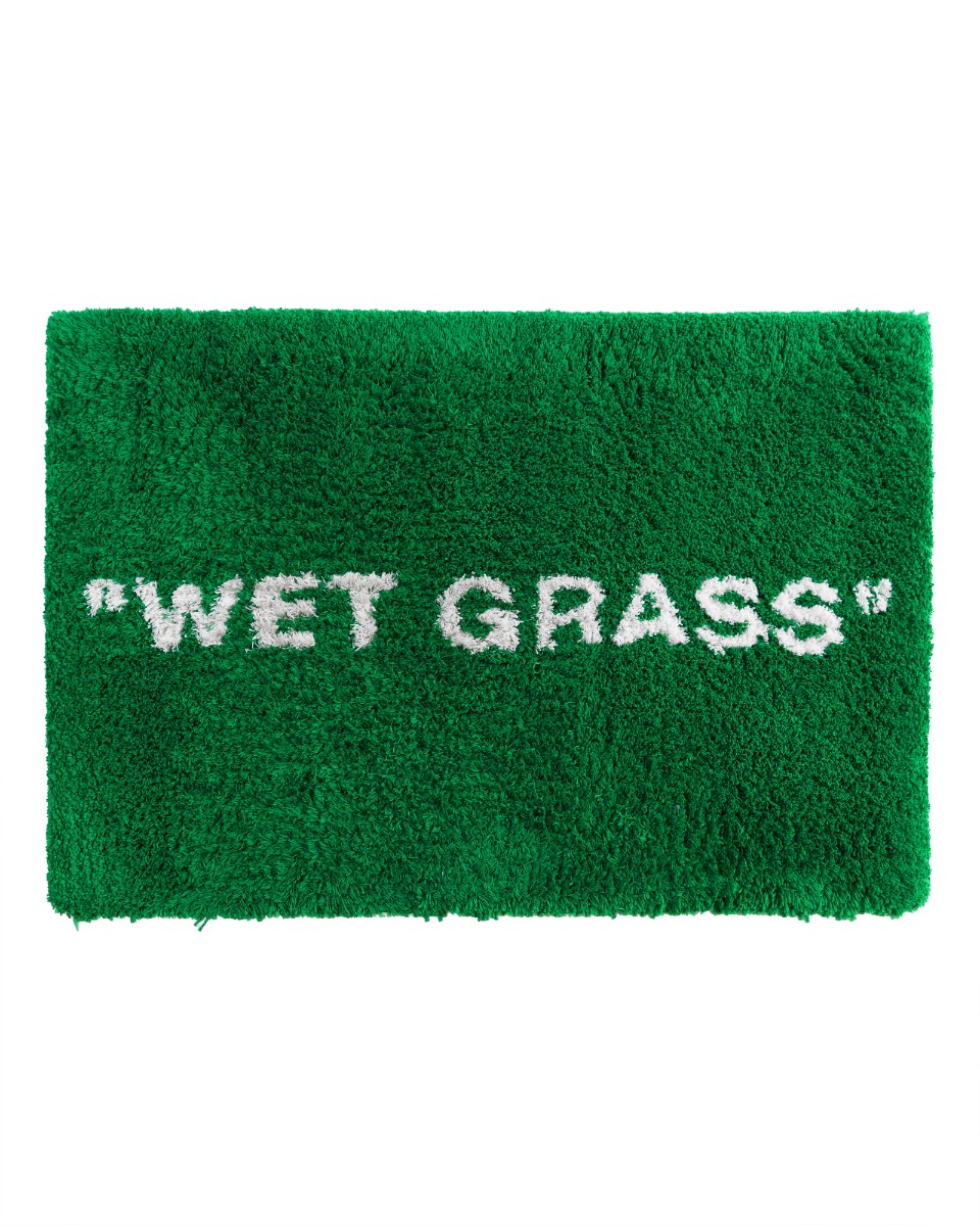 Virgil Abloh’s MARKERAD "WET GRASS" green rug thumbnail