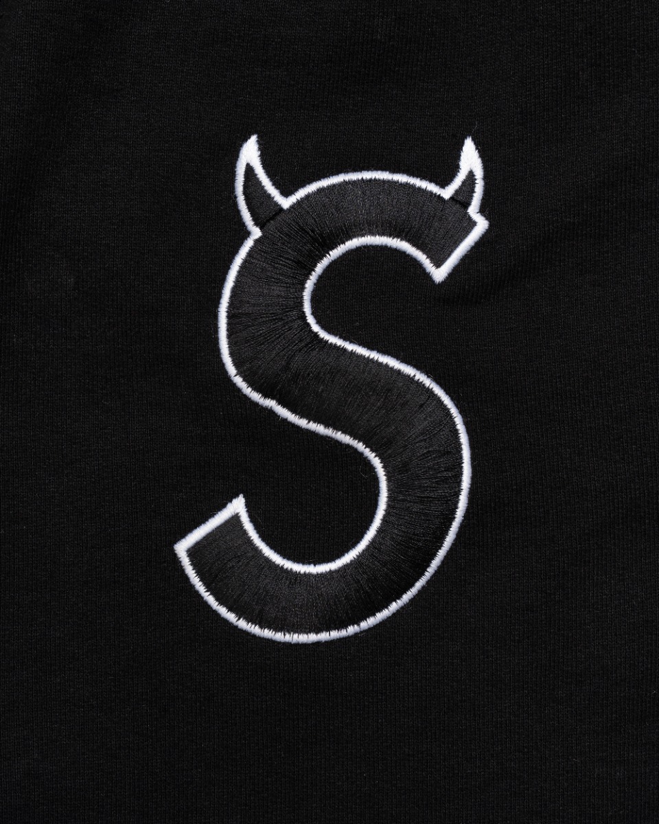 Supreme S-logo black sweat pants thumbnail
