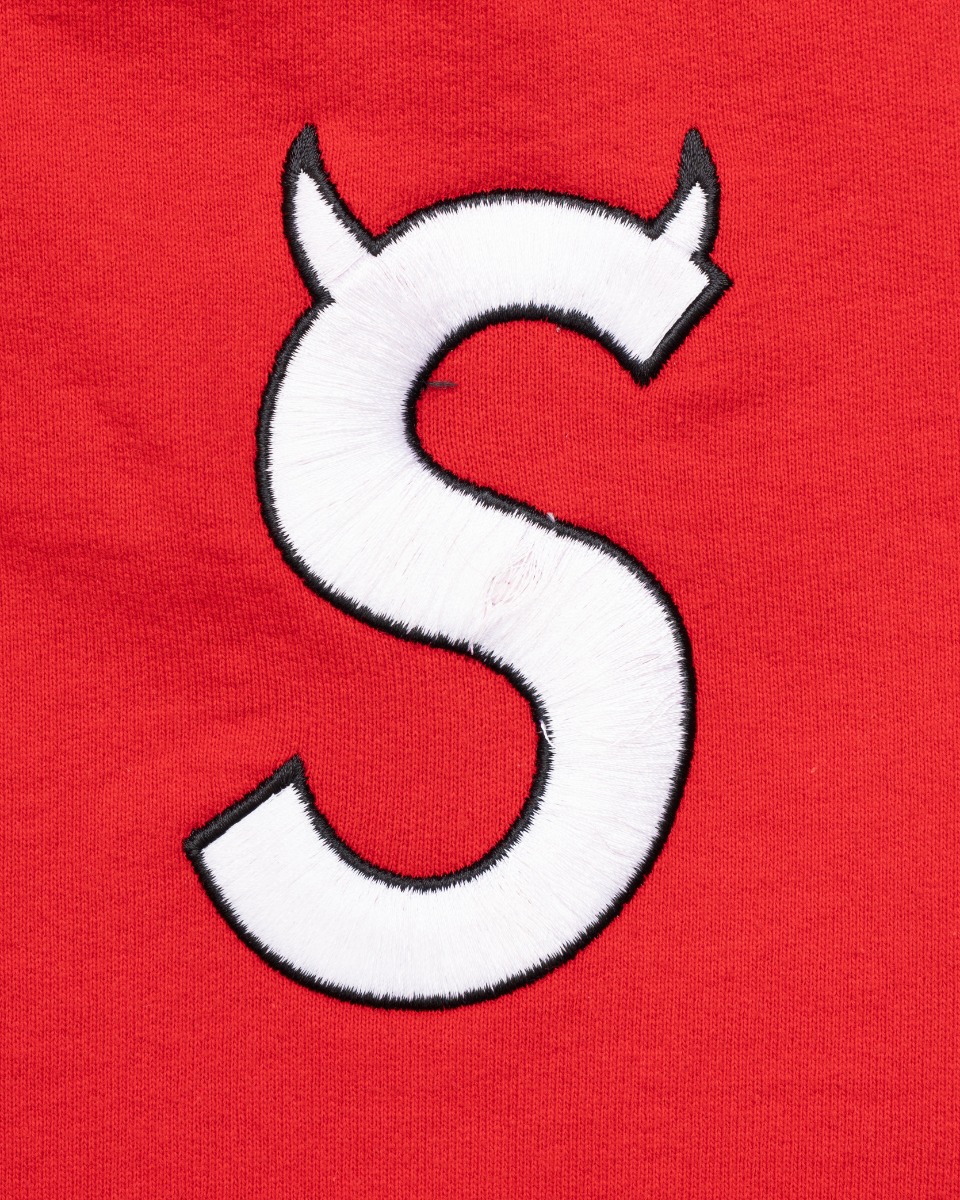 Supreme S-logo red sweat pants thumbnail