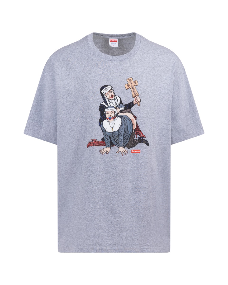 Supreme Nuns grey t-shirt thumbnail