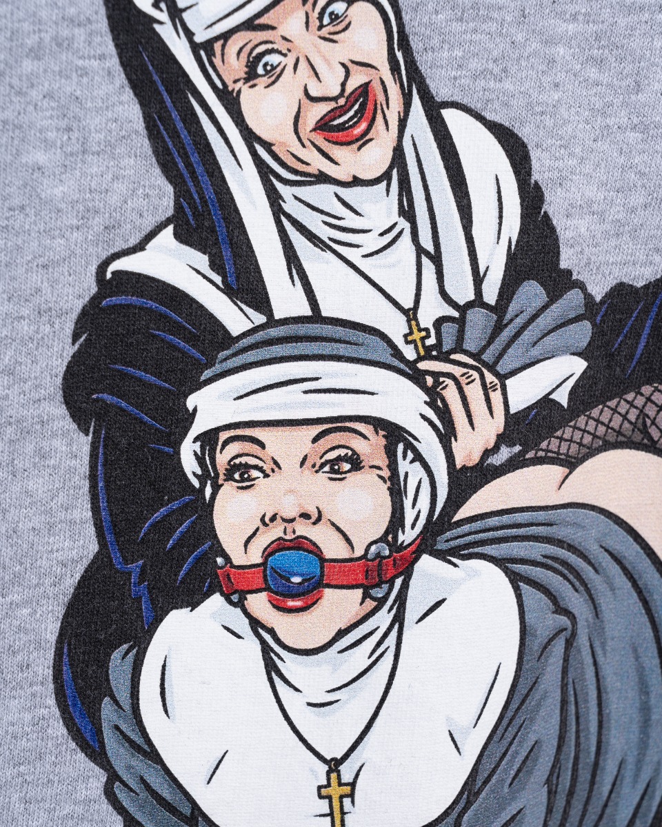 Supreme Nuns grey t-shirt thumbnail