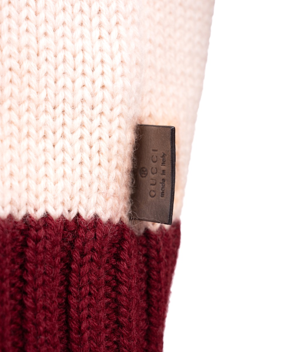 Gucci striped u-boot pullover sweater  thumbnail