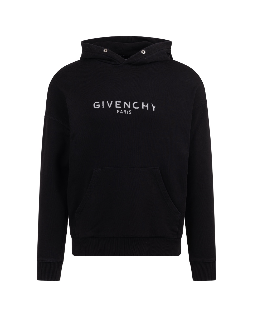 Givenchy distressed logo hoodie thumbnail