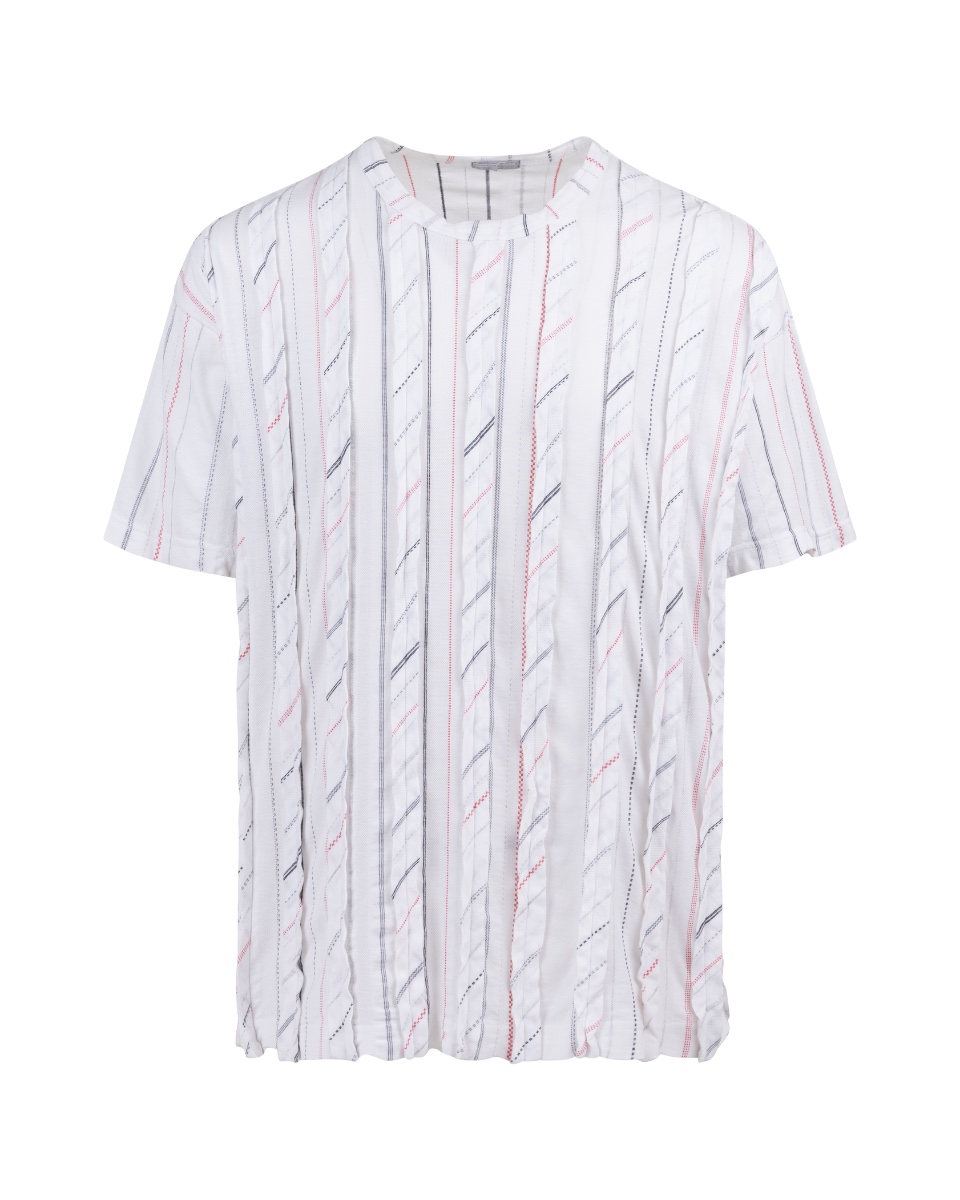Comme des Garçons Homme rugged stripe t-shirt thumbnail