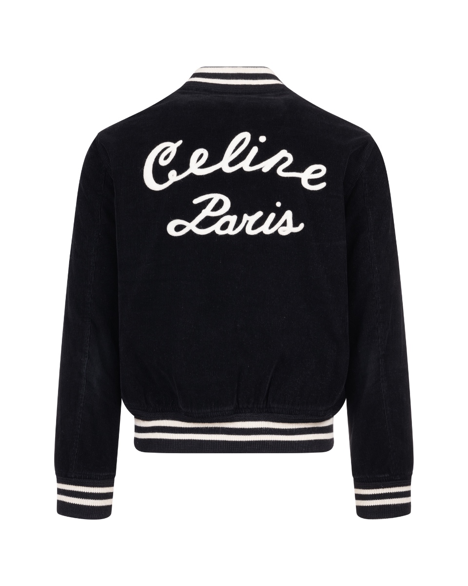 Celine back-patch corduroy teddy jacket  thumbnail