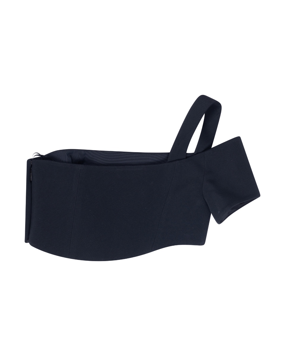 Mugler one-shoulder asymmetrical top thumbnail