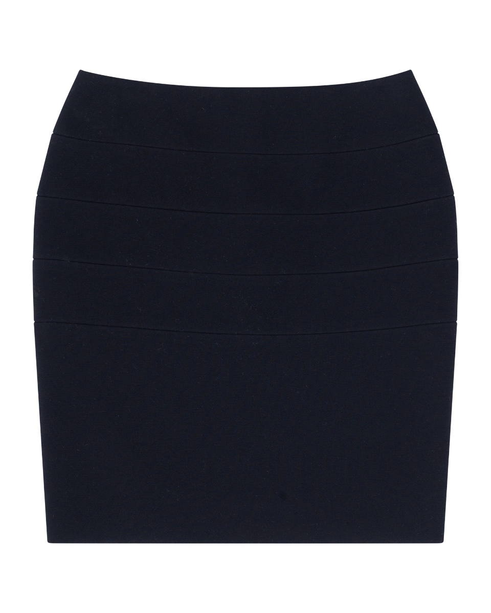 Balenciaga black stripe panelled pencil skirt thumbnail