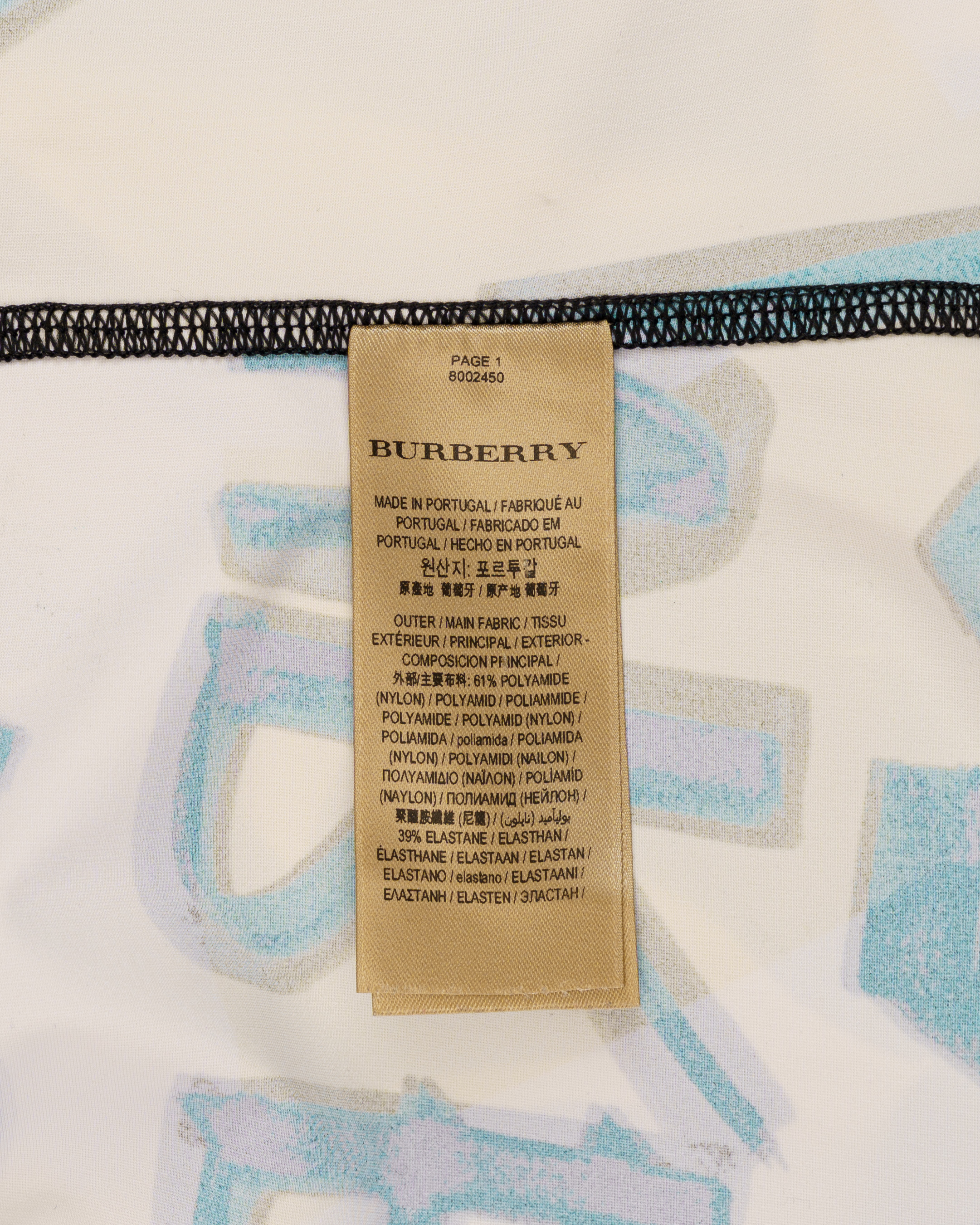 Burberry Graffiti stretch jersey bodysuit top thumbnail