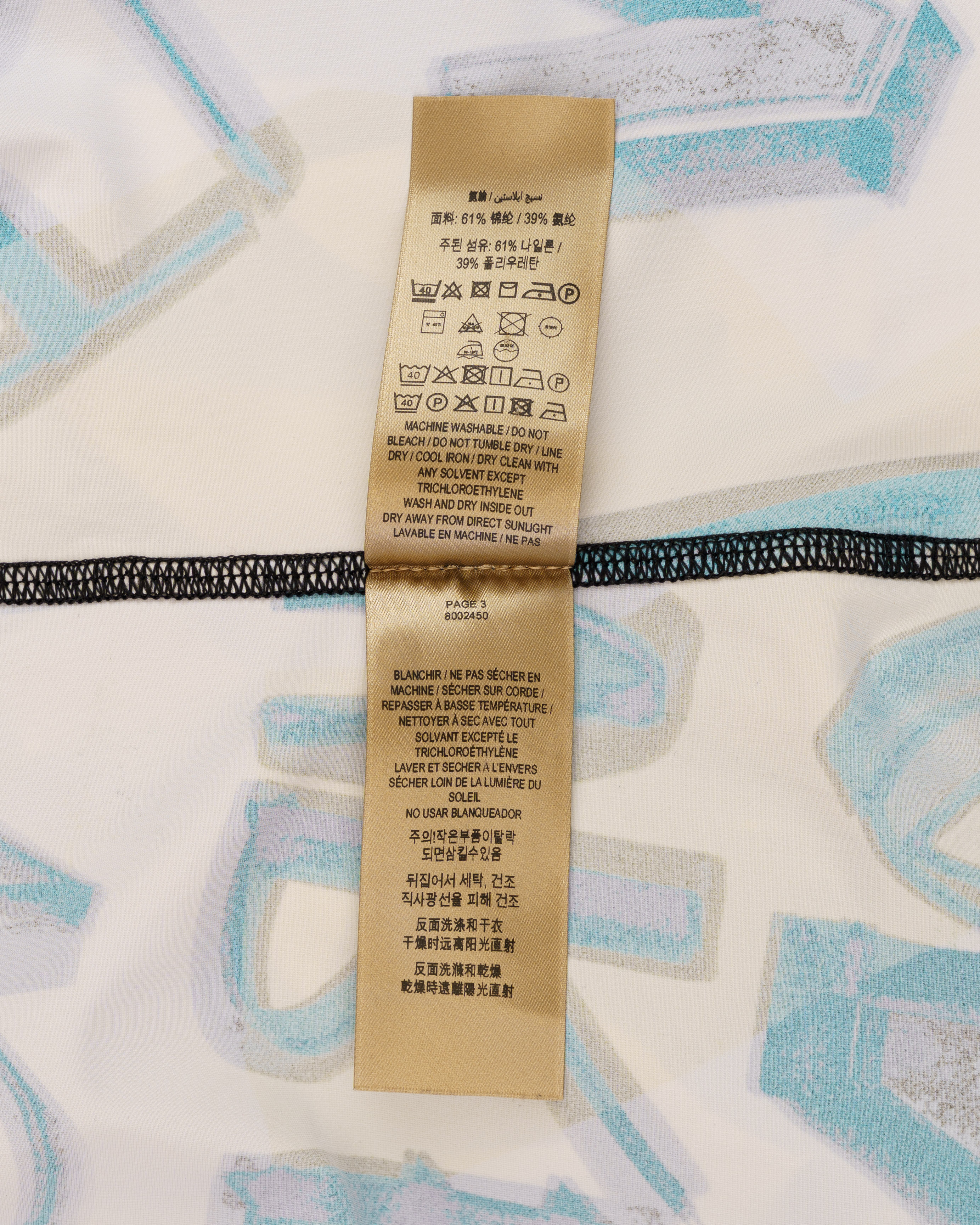 Burberry Graffiti stretch jersey bodysuit top thumbnail