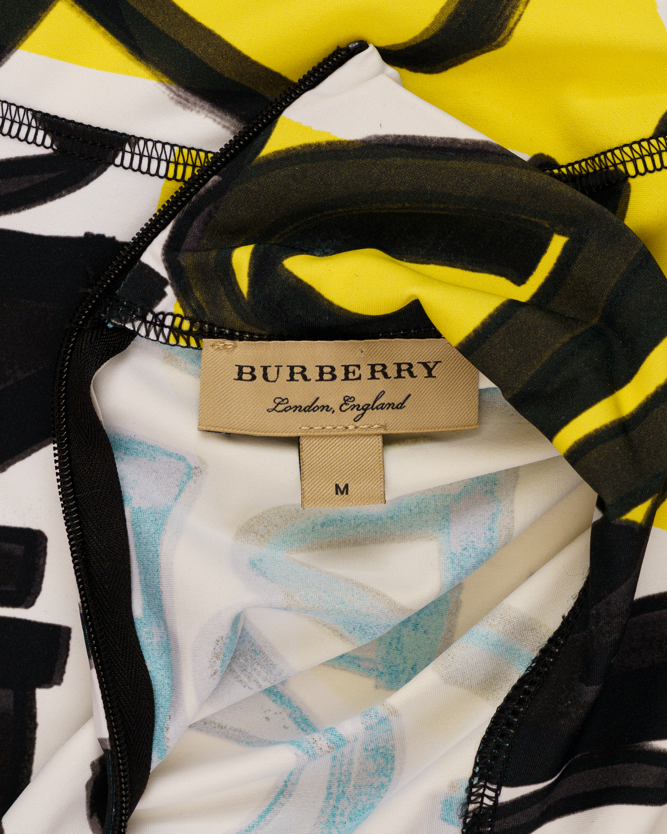 Burberry Graffiti stretch jersey bodysuit top thumbnail