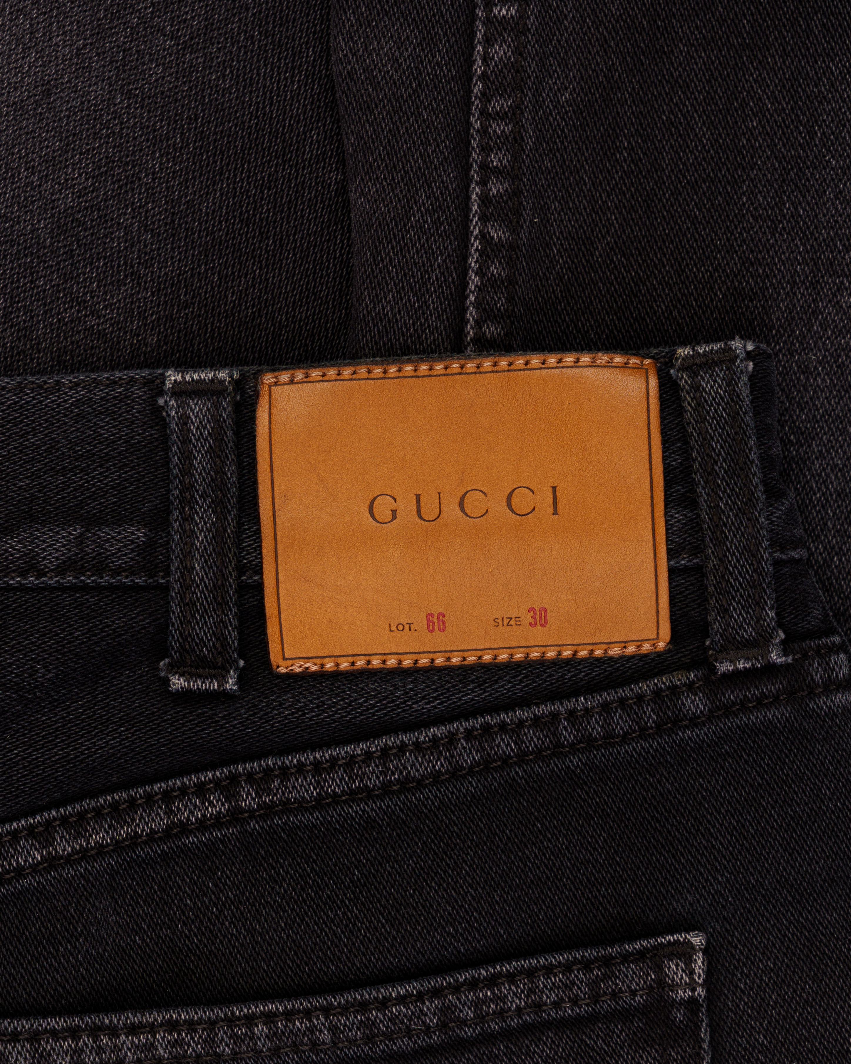 Gucci "Lot. 66" washed grey skinny denim pants thumbnail