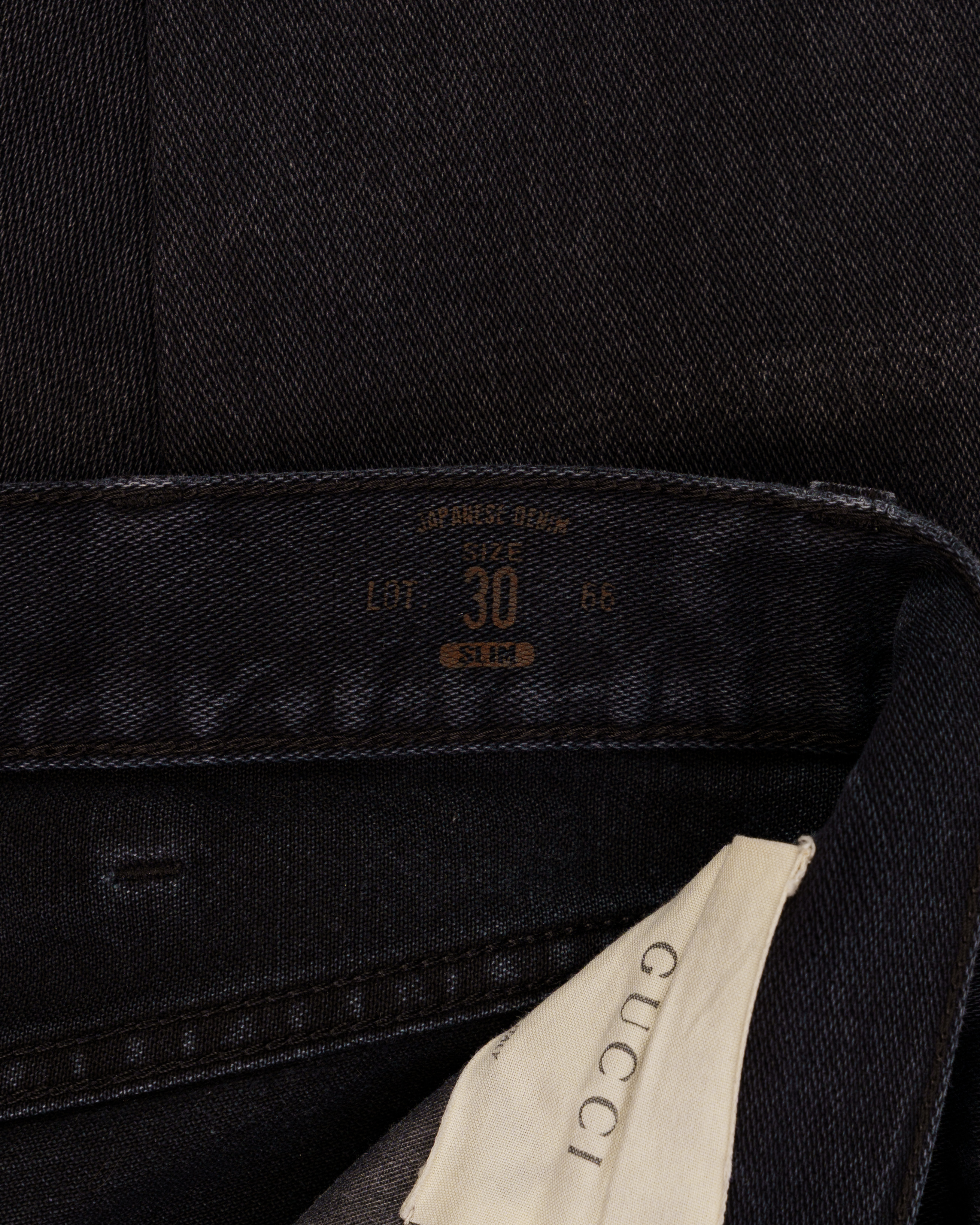 Gucci "Lot. 66" washed grey skinny denim pants thumbnail