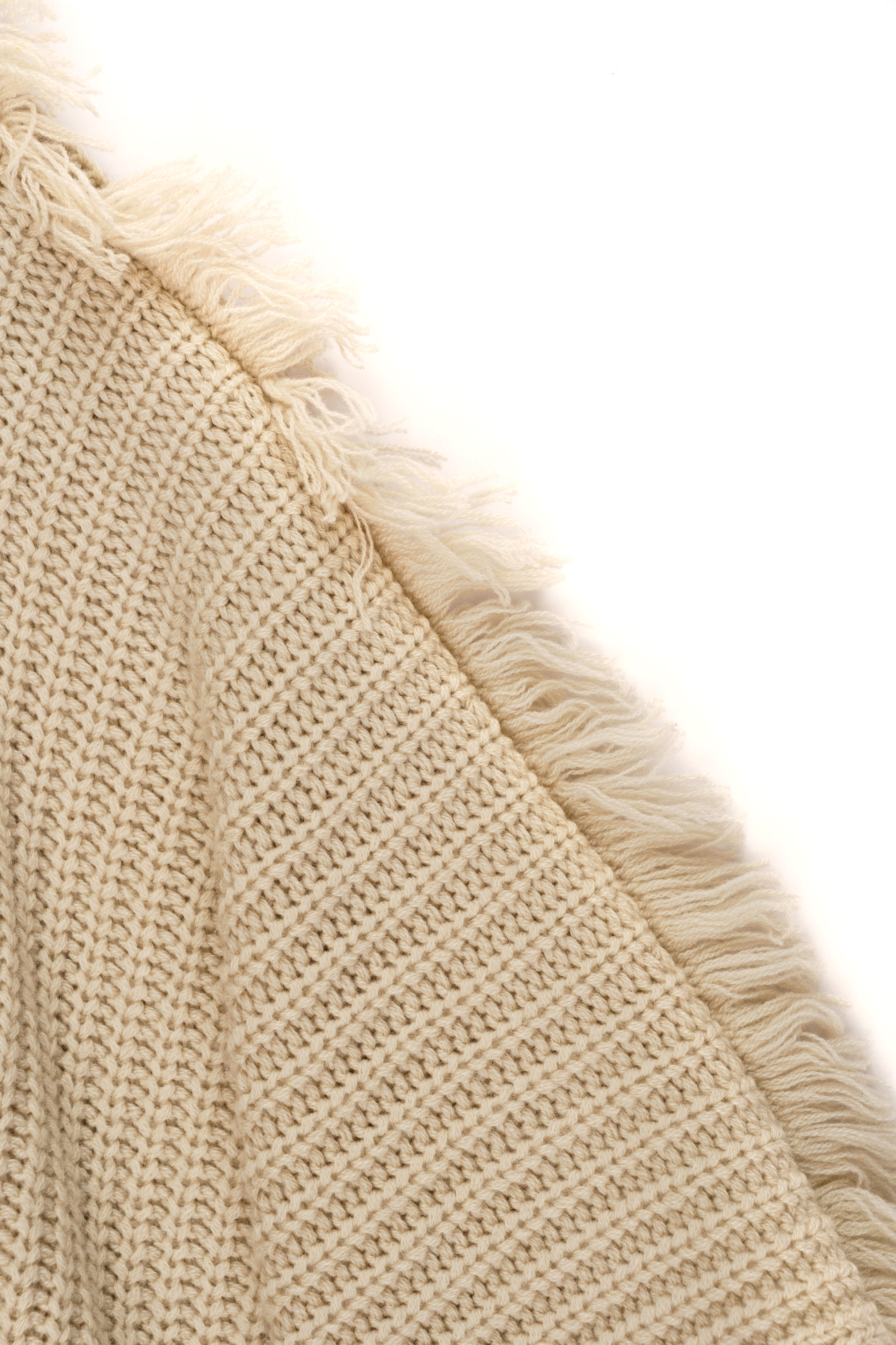 Iris Von Arnim Abena cashmere white cape thumbnail