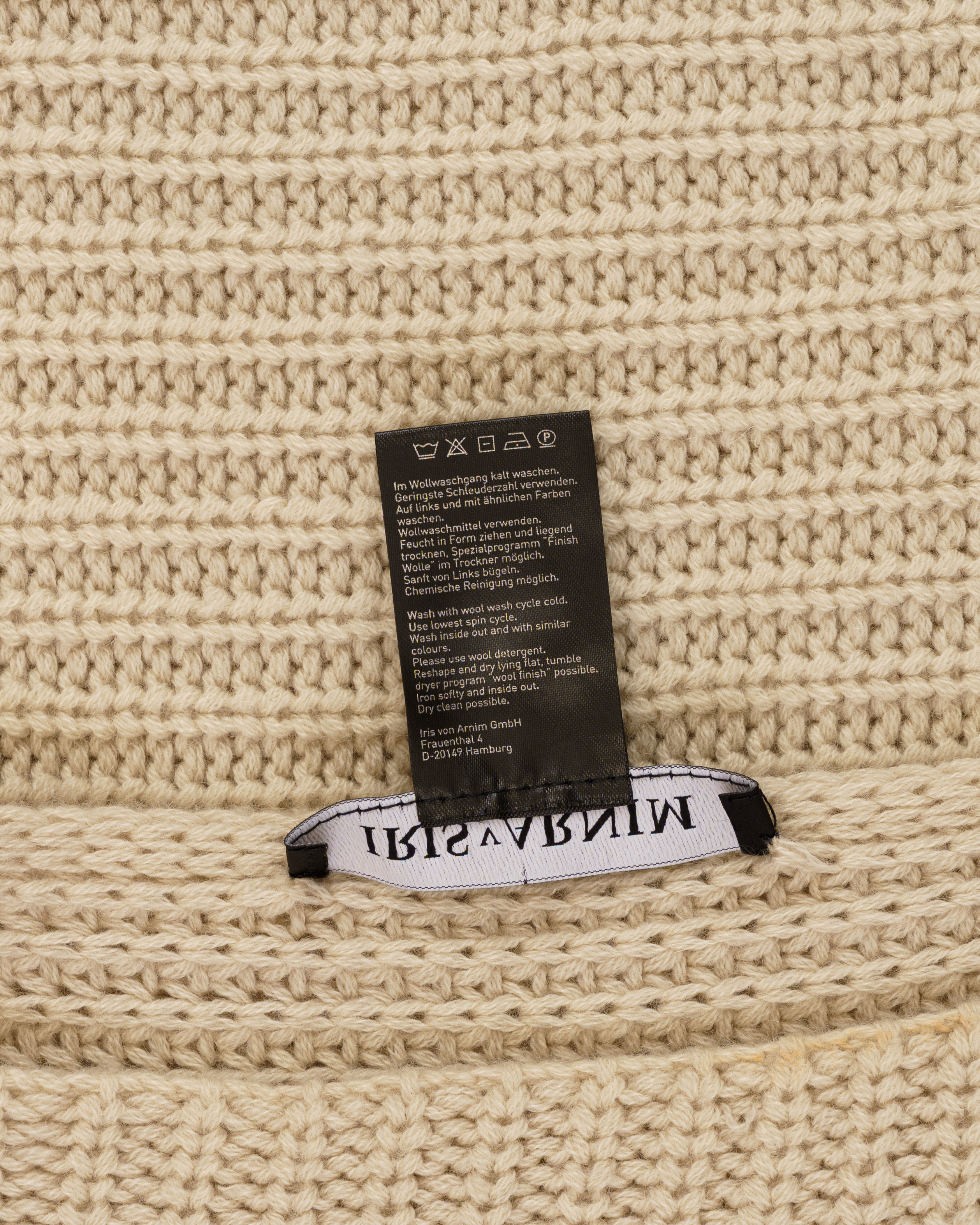 Iris Von Arnim Abena cashmere white cape thumbnail