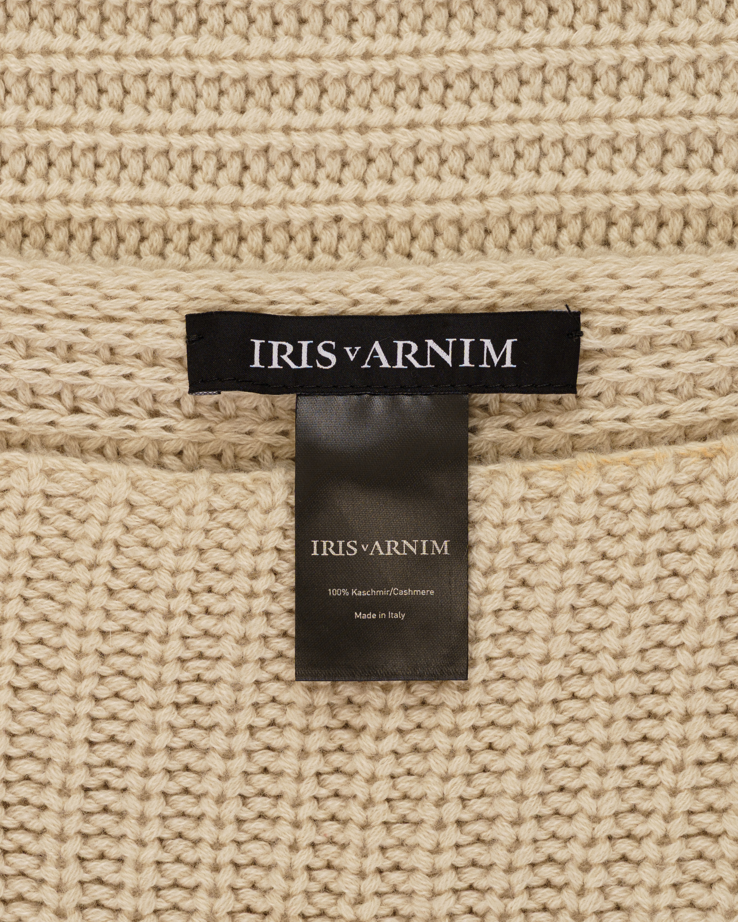 Iris Von Arnim Abena cashmere white cape thumbnail