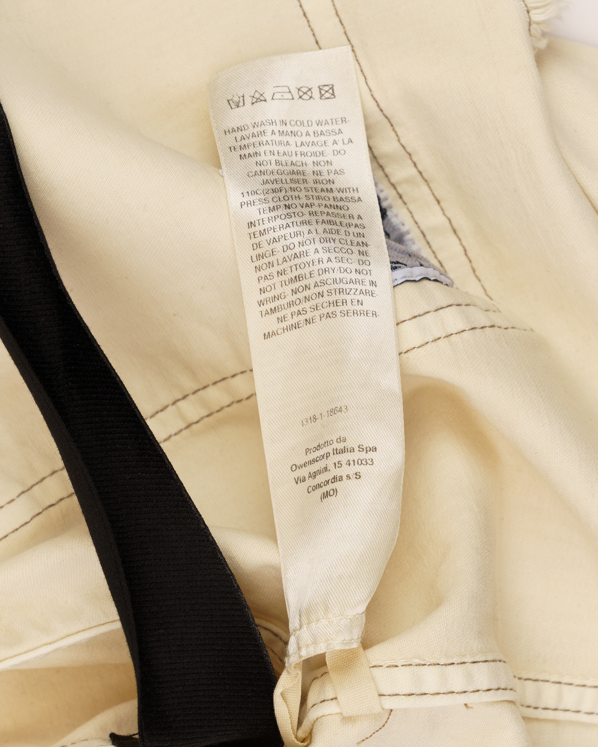 Rick Owens DRKSHDW cropped natural denim jacket thumbnail