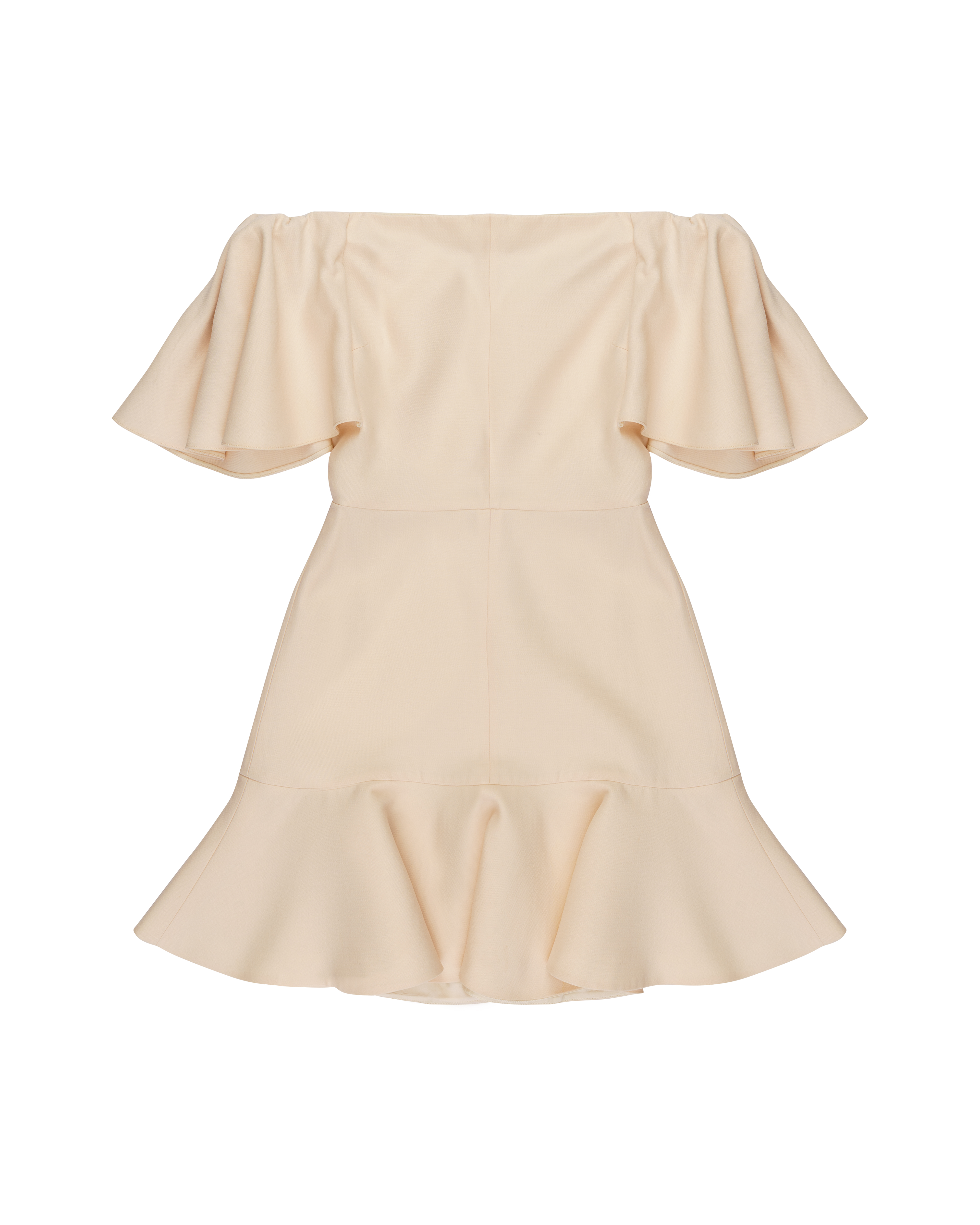 Valentino Ruffled shoulder powder-pink mini skirt thumbnail
