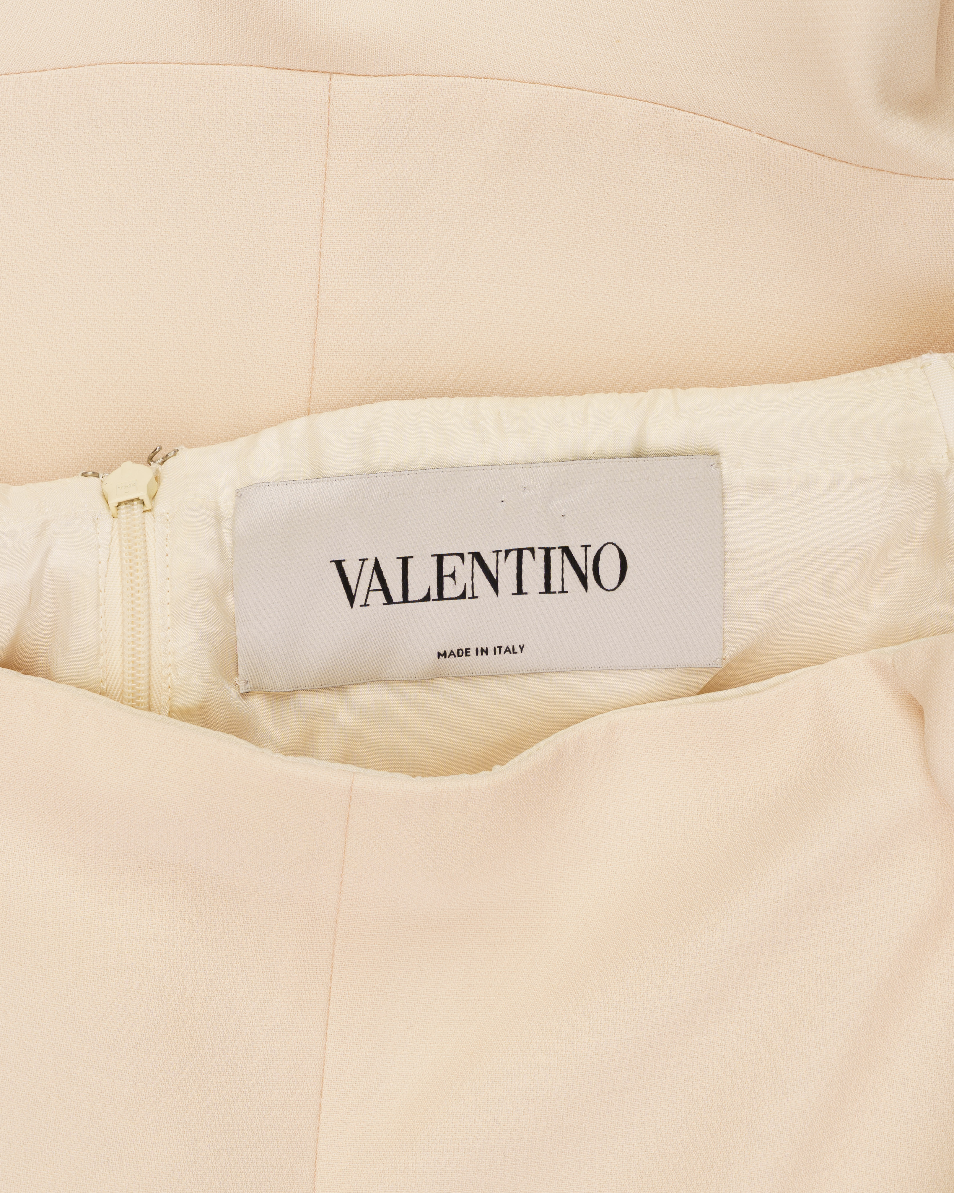 Valentino Ruffled shoulder powder-pink mini skirt thumbnail