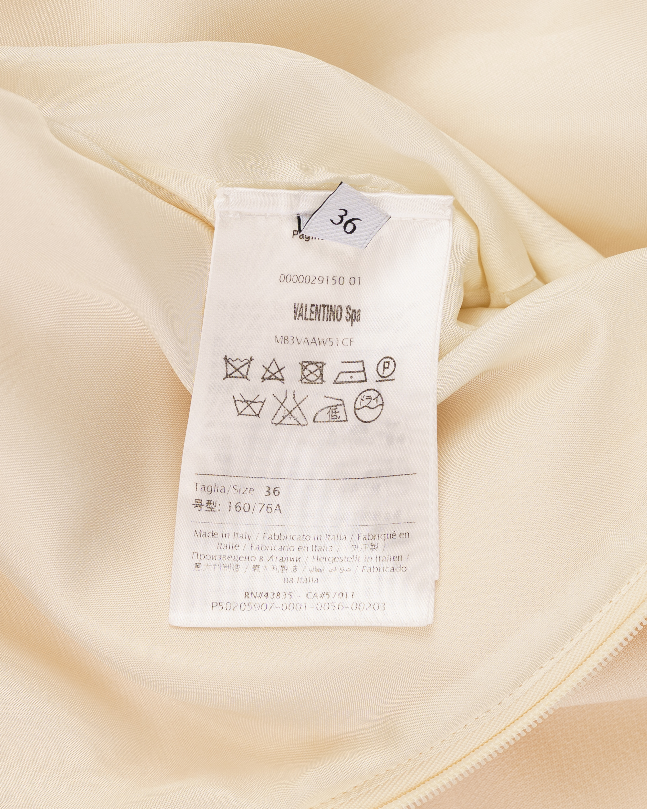 Valentino Ruffled shoulder powder-pink mini skirt thumbnail