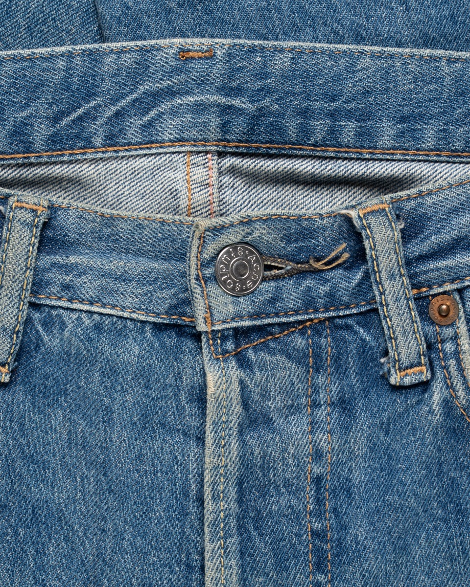 Acne Studios 1996 Dark Blue Thrash blue denim pants thumbnail