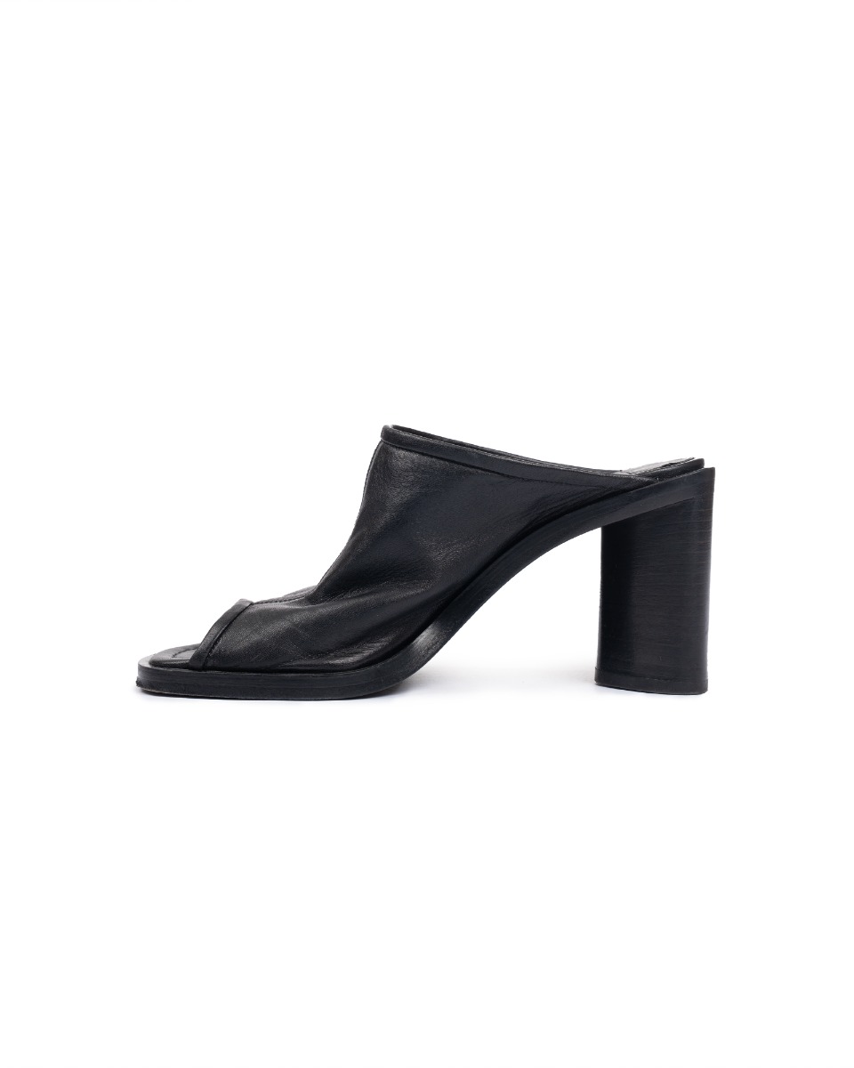 Acne Studios Bernelle heel black sandals thumbnail