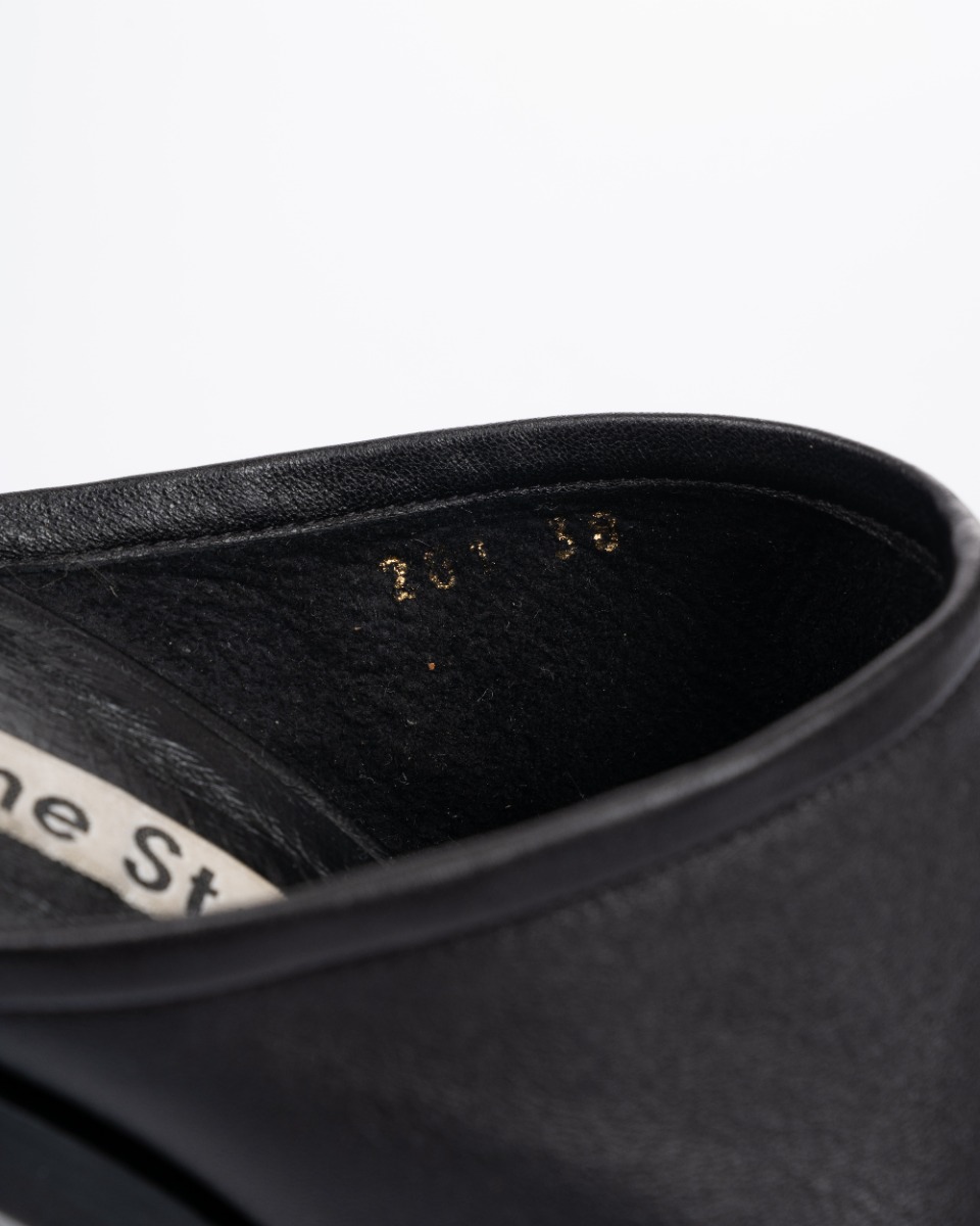 Acne Studios Bernelle heel black sandals thumbnail