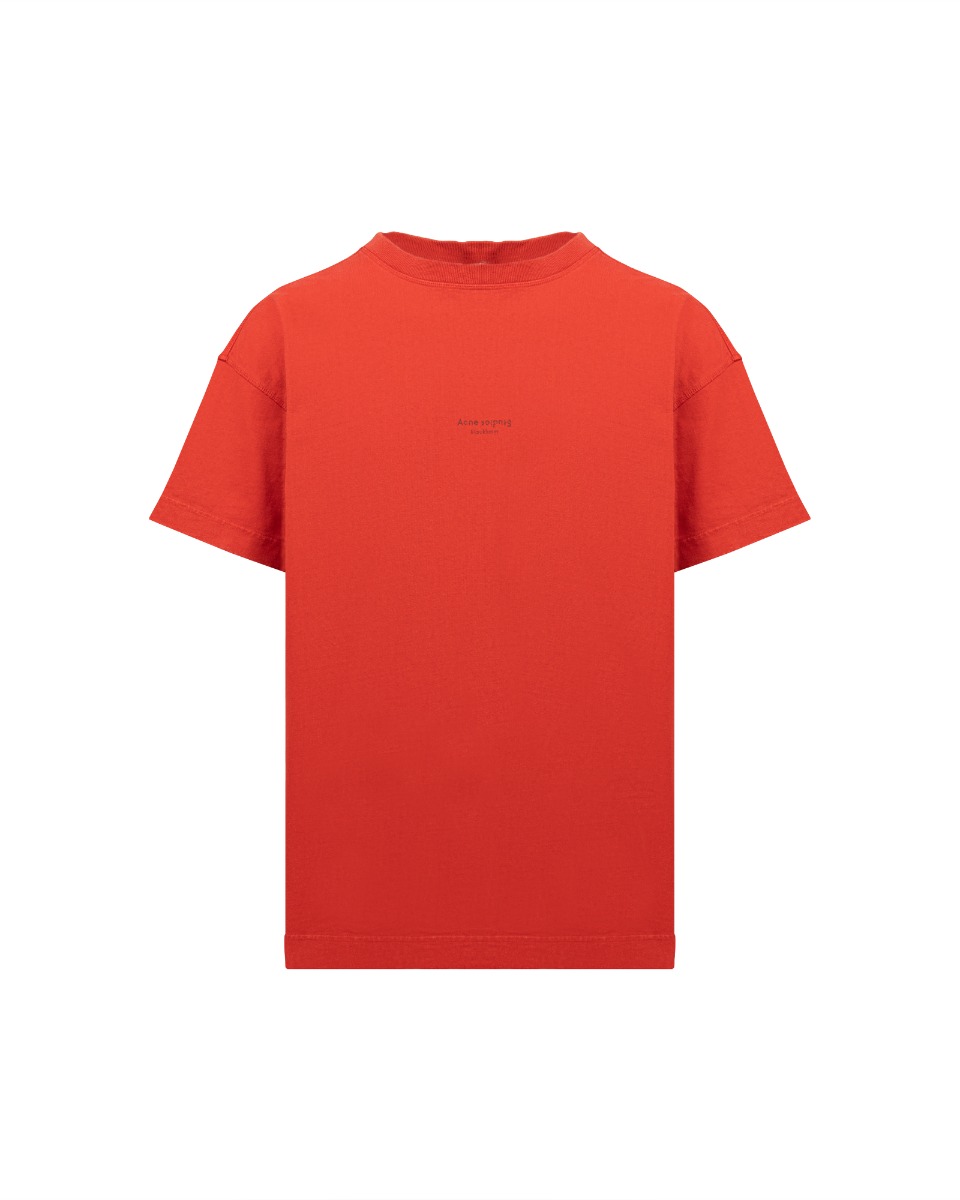 Acne Studios garment-dyed logo t-shirt thumbnail