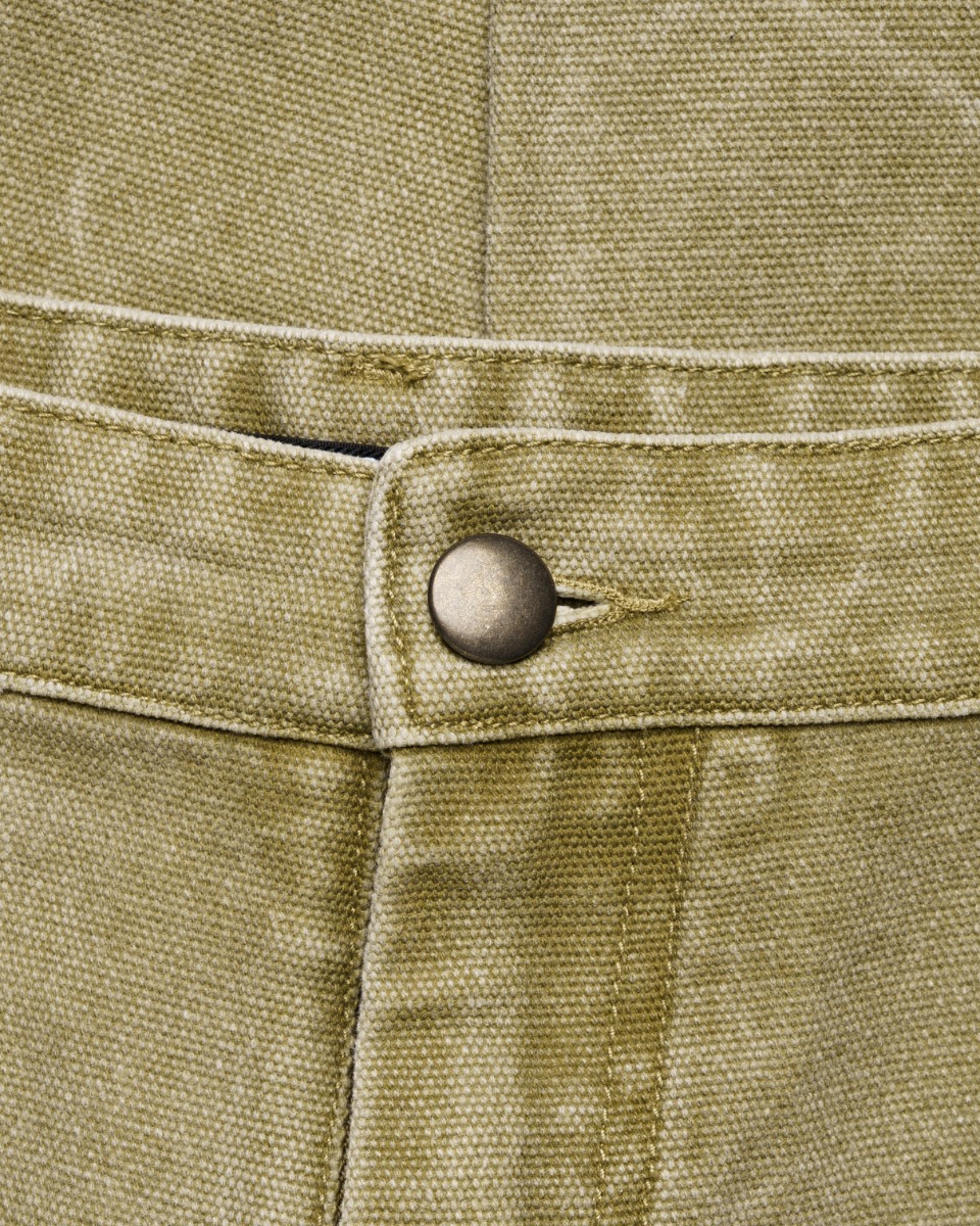 Acne Studios khaki canvas regular-fit trousers thumbnail